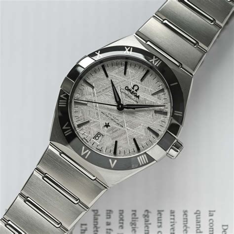 omega meteorite constellation price|omega constellation meteorite dial.